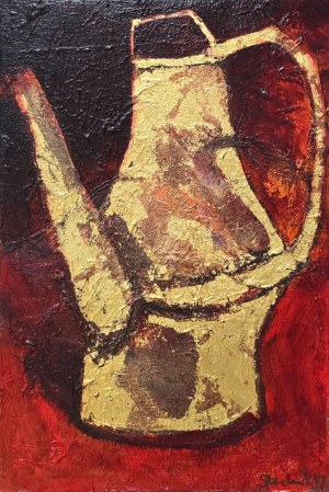 Piotr Strelnik (ur. 1956), Konewka na czerwonym tle, 1997