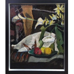 Wanda Ostrowska (1895 Warsaw - 1951 London), Still life with calliope