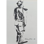 Tadeusz Kantor (1915-1990), Bez tytułu (Żołnierz), 1983