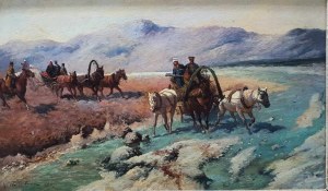 Franz Alekseevich Roubaud (by), Tsar Alexander III traveling through the Caucasus, 1891/1911