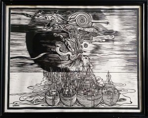 Ryszard Stryjec (1932 Lipniszki near Lida - 1997 Gdansk), Flotilla, 1969