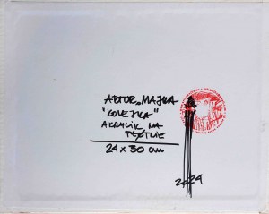 Artur Majka (ur. 1967), Kolejka, 2024