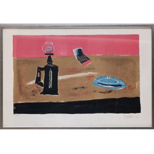 Henryk Hayden (1883 Warsaw - 1970 Paris), Still life with lamp, 1962