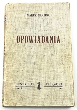 HŁASKO- OPOWIADANIA Paryż 1963