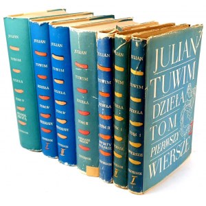 TUWIM- WORKS 7 vol. [set], enveloppes, un bel exemplaire.
