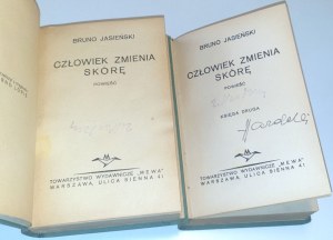 JASIEŃSKI - CZŁOWIEK ZMIENIA SKÓRĘ tom I-II wyd.1