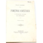 CHODŹKO- PAMIĘTNIKI KWESTARZA ryciny Andriollego wyd. 1901 oprawa Olszeniak