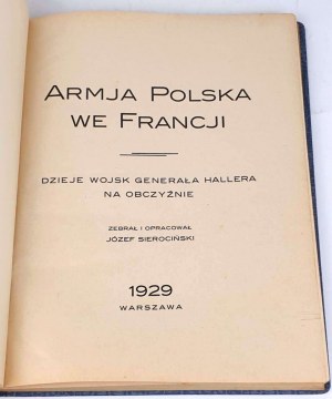 SIEROCIŃSKI- ARMJA POLSKA WE FRANCJI wyd.1929