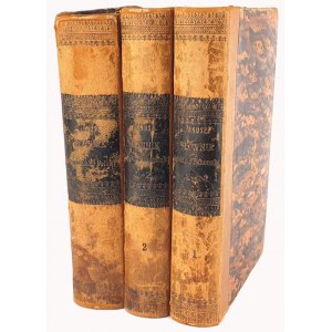 JANUSZ- DOKŁADNY SŁOWNIK FRANCUZKO- POLSKI I POLSKO- FRANCUZKI 3 sv. Lvov 1866