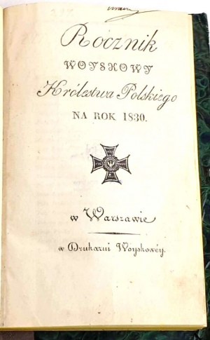 PĚVECKÁ ROČENKA POLSKÉHO KRÁLOVSTVÍ 1830.