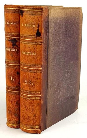KITOWICZ - PAMIĘTNIKI KS. KITOWICZA. T. 1-3 [komplet w 2 wol.] Lwów 1882