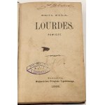 ZOLA- LOURDES. Varsovie 1895. première édition polonaise !