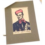 [STRYJEŃSKA ZOFIA]. PANTEON POLSKI. Wg rys. Z. Stryjeńskiej. Druk „Sérigraphie”. T. Wallich. Paryż 1954