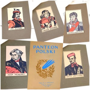 [STRYJEŃSKA ZOFIA]. PANTEON POLSKI. Wg rys. Z. Stryjeńskiej. Druk „Sérigraphie”. T. Wallich. Paryż 1954