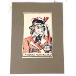 [STRYJEŃSKA ZOFIA]. PANTEON POLSKI. Wg rys. Z. Stryjeńskiej. Druk „Sérigraphie”. T. Wallich. Paryż 1954