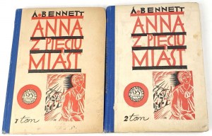 BENNETT - ANNA OF FIVE CITIES. 1st edition.Cover design Tadeusz Gronowski