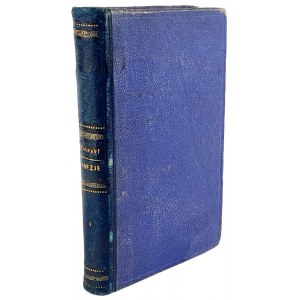 ZALESKI- POEZYE t.1 wyd. 1877r., półskórek z epoki