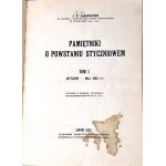 JANOWSKI- PAMIĘTNIKI O POWSTANIU STYCZNIOWEM vol. 1-3 [complet en 3 volumes] 1923-1931