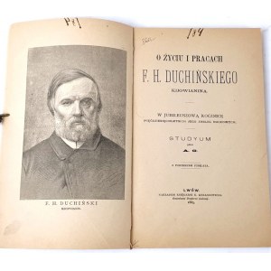 GILLER- ON THE LIFE AND WORKS OF F.H. DUCHINSKI KYIV 1885