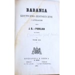 OSTROWSKI - ÉTUDES CRITIQUES, HISTORIQUES ET LITTÉRAIRES 1870 vol. 2-5