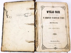 ŻMICHOWSKA - PŘEDNÁŠKA O VĚDĚ, KTERÁ MÁ POMOCI PŘI VÝCHOVĚ DAM V DOMÁCNOSTI 1847