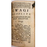 KRASSET - UWAGI CHRZEŚCIAŃSKIE. Cz. 1-2. Kalisz 1767
