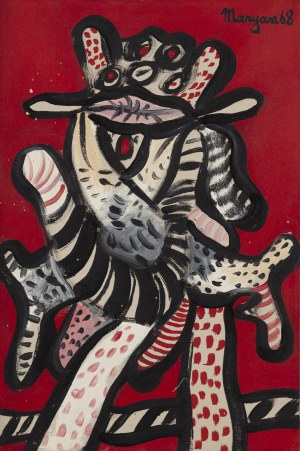 Pinchas Burstein \ Maryan (1927 Nowy Sącz - 1977 Nowy Jork), Bez tytułu, 1968