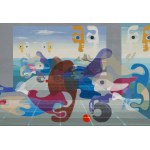 Stefan Krygier (1923 Łódź - 1997 Łódź), Po powrocie Odysa z cyklu Symultanizm formy, 1988