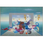 Stefan Krygier (1923 Łódź - 1997 Łódź), Po powrocie Odysa z cyklu Symultanizm formy, 1988
