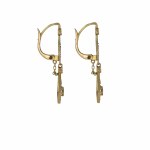 Long earrings, 1920s, art déco