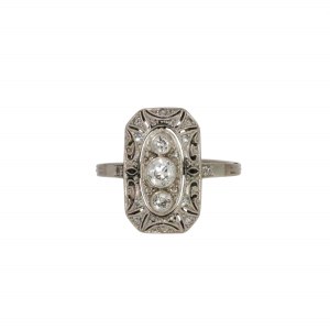 Art déco ring, 1920s-1930s.