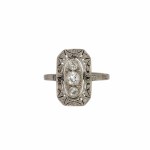Art déco ring, 1920s-1930s.