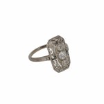 Art déco ring, 1920s-1930s.