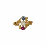 Ring with floral motif, Warsaw, early 20th century.
