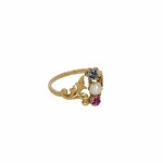 Ring with floral motif, Warsaw, early 20th century.