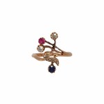 Art Nouveau ring, early 20th century.
