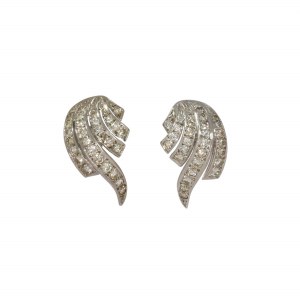 Diamond earrings, contemporary