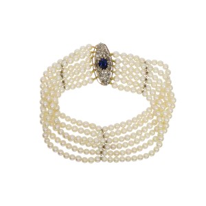 Pearl bracelet, 20th century.