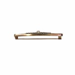Brosza typu „bar brooch” z perłą, pocz. XX w.