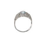 Ring with aquamarines, 1920s, art déco
