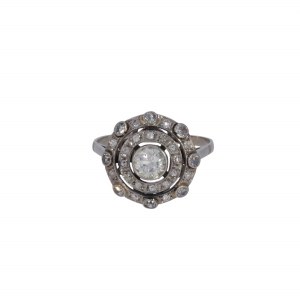 Art déco ring, 1920s.