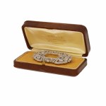 Diamond brooch, France, 1920s-30s, art déco