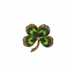 Brooch in the form of a clover, early 20th century.