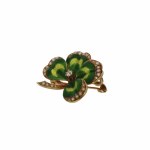 Brooch in the form of a clover, early 20th century.