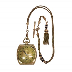 Pocket watch with enamel devise, Switzerland, 1930s, Doxa