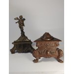 Two inkwells, 19th century