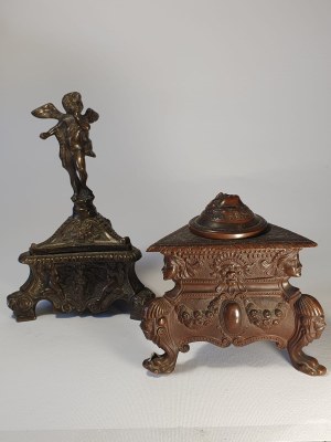 Two inkwells, 19th century