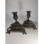 Two candlesticks with dragons, Veneto, 17th-18th century