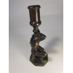 Kneeling man shaped candlestick, Nuremberg,16th-17th century