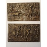 Two mythological plaques, 17th-18th century